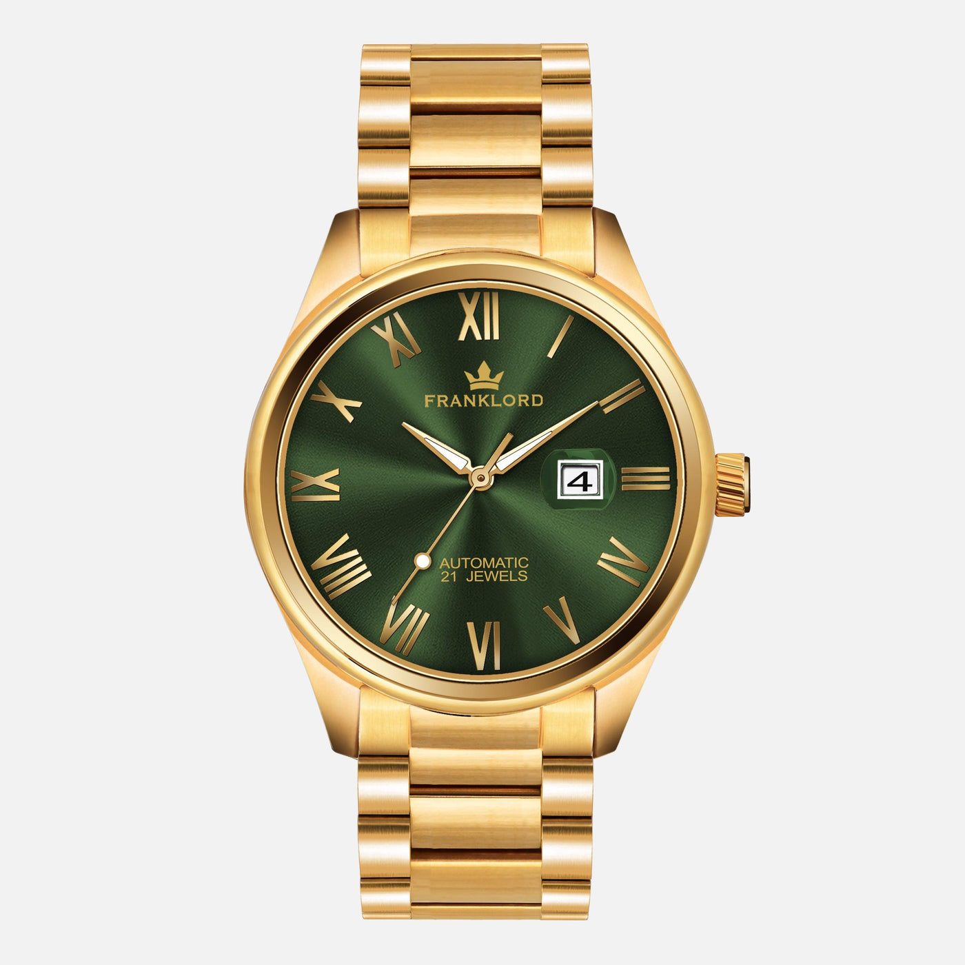 Franklord Regal Sapphire Roman Green | Maha Vastu-Inspired Timepiece for Prosperity