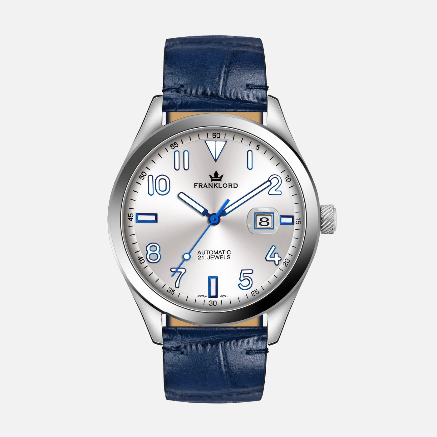 Franklord Regal Sapphire - Lunar Silver Luxury Automatic Watch
