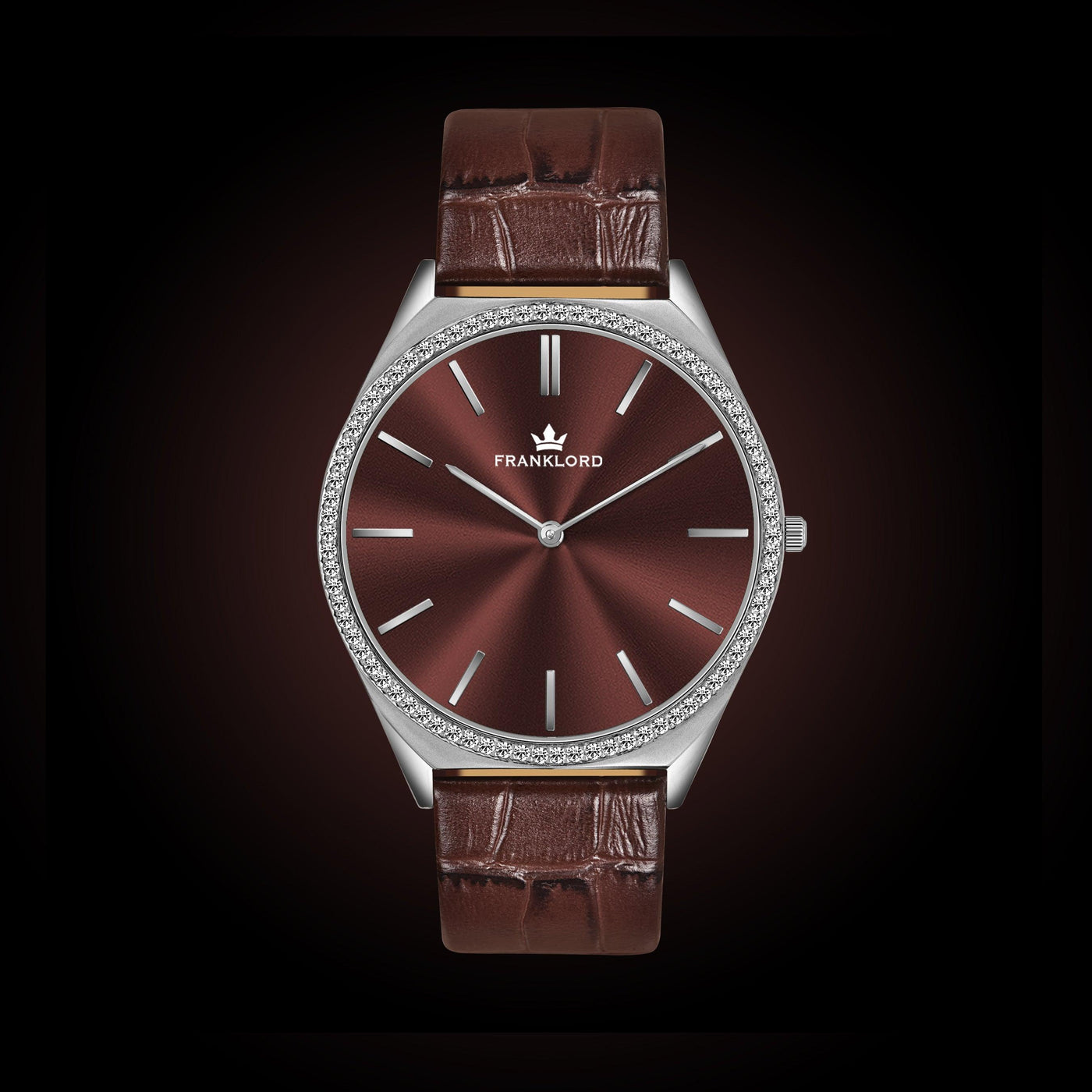Franklord Rustic Luxe Diamond – Swiss Ultra Slim Dress Watch for Men