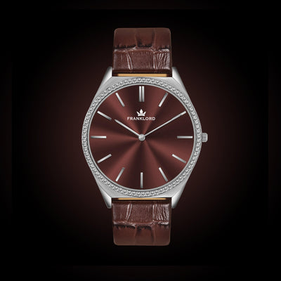 Franklord Rustic Luxe Diamond – Swiss Ultra Slim Dress Watch for Men