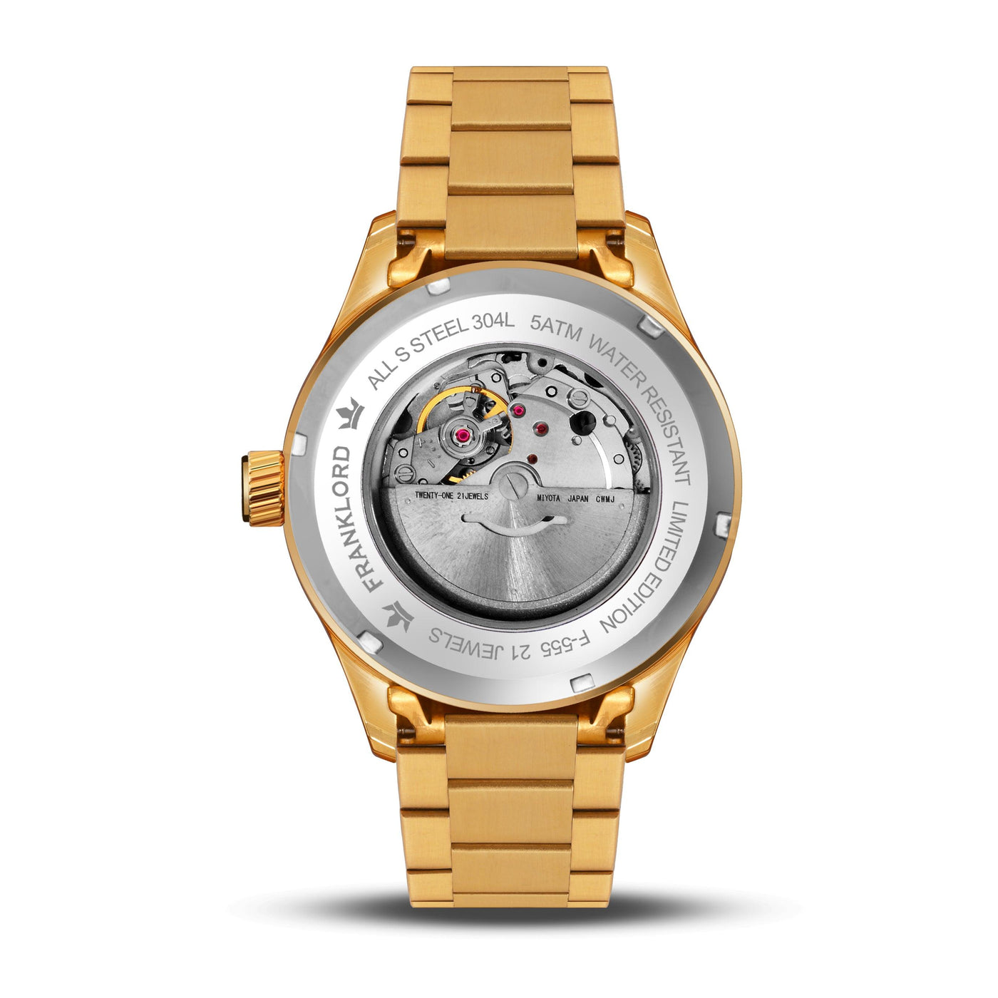Franklord Regal Sapphire Roman White | Maha Vastu-Inspired Timepiece for Prosperity