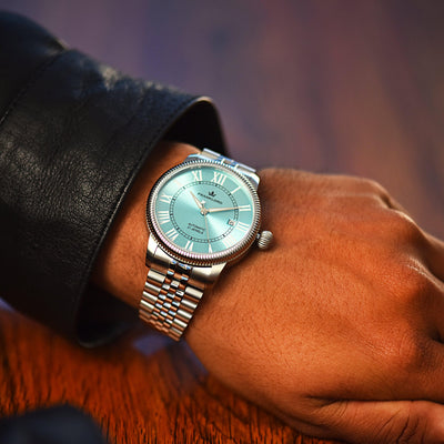 Franklord Majestic Aura – Ocean Glow | Luxury Automatic Watch