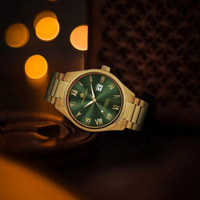 Franklord Regal Sapphire Roman Green | Maha Vastu-Inspired Timepiece for Prosperity
