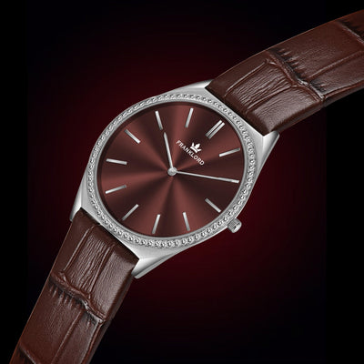 Franklord Rustic Luxe Diamond – Swiss Ultra Slim Dress Watch for Men