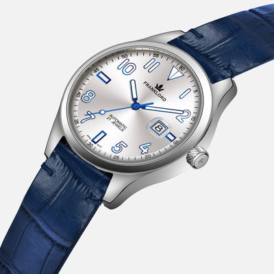 Franklord Regal Sapphire - Lunar Silver Luxury Automatic Watch