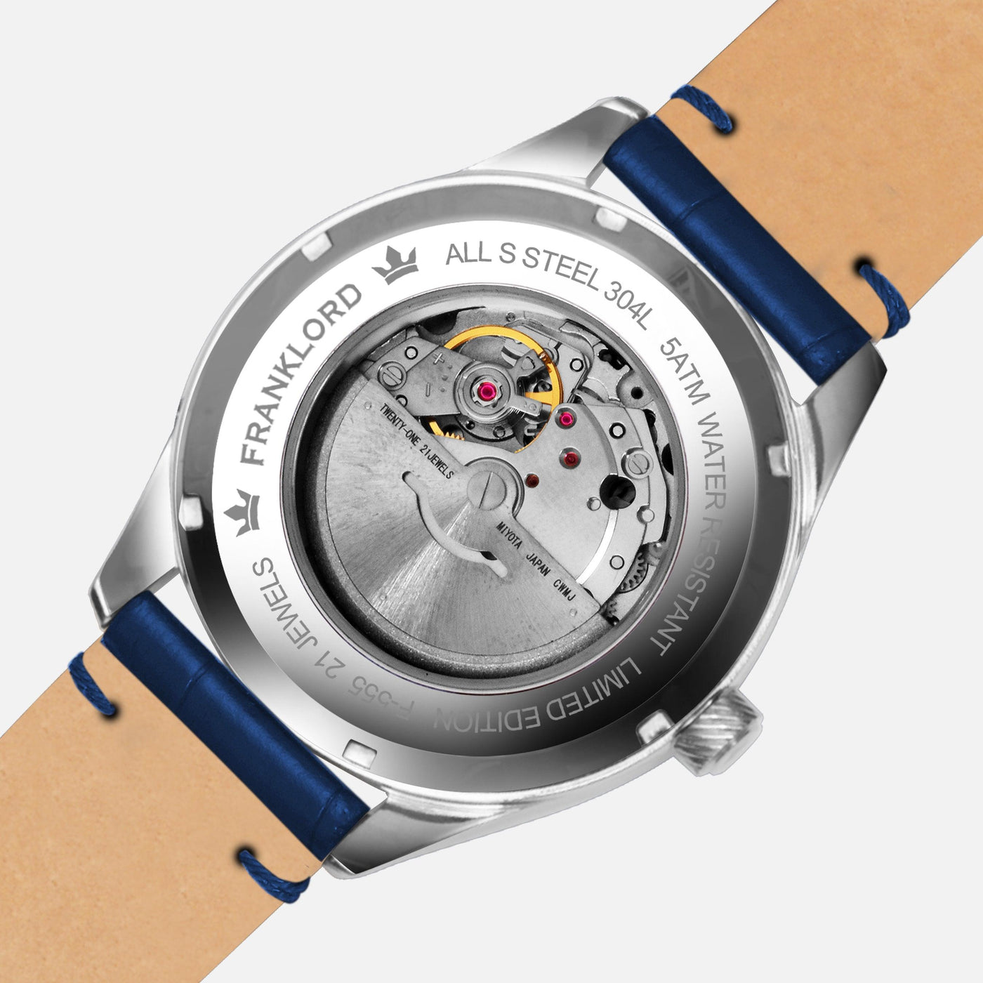 Franklord Regal Sapphire - Lunar Silver Luxury Automatic Watch