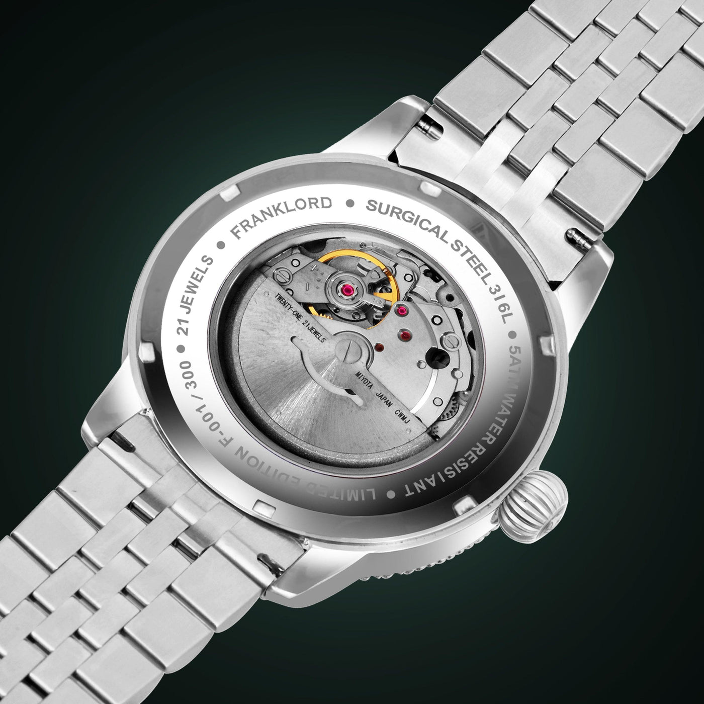 Franklord Majestic Aura – Ocean Glow | Luxury Automatic Watch