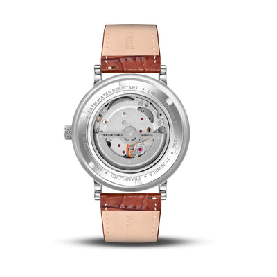Franklord Heritage Open Heart – Crystal White | Iconic White Dial Automatic Watch for Men