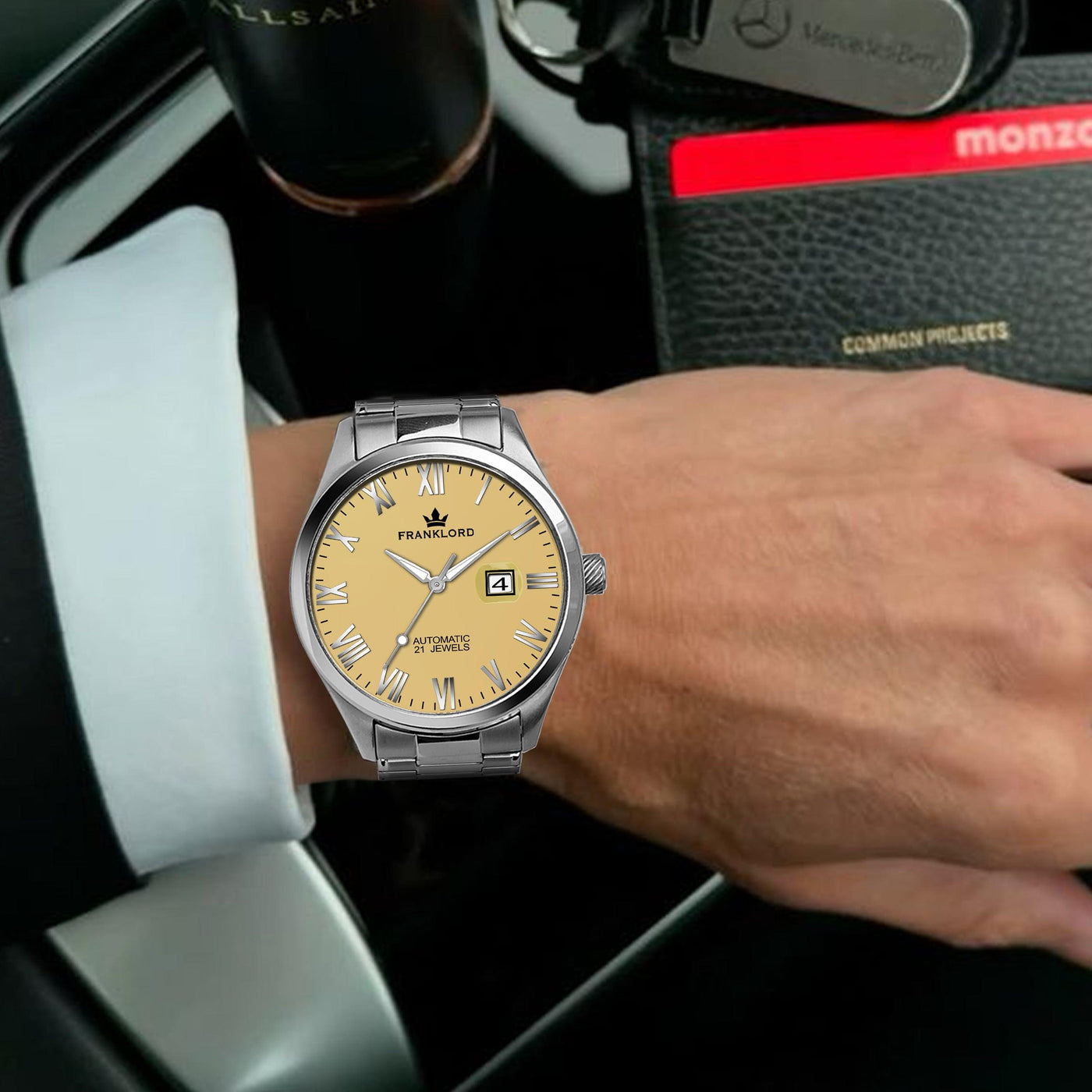 Franklord Regal Sapphire Roman Series - Sunburst Monarch Luxury Automatic Watch