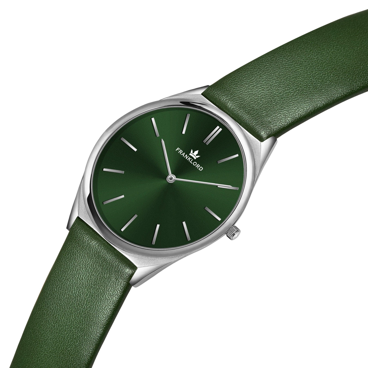 Franklord Swiss UltraThin Series - Emerald Glow | Ultra-Slim 5mm Luxury Watch