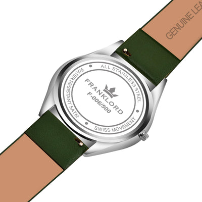 Franklord Swiss UltraThin Series - Emerald Glow | Ultra-Slim 5mm Luxury Watch