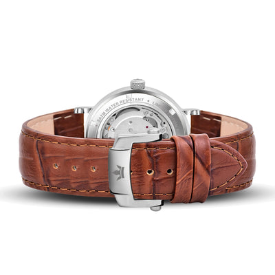Franklord Heritage Open Heart – Crystal White | Iconic White Dial Automatic Watch for Men