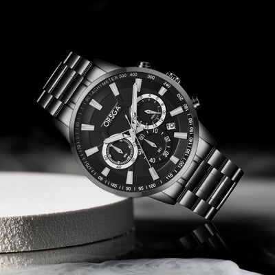 COMET Analog Men's Black Watch
