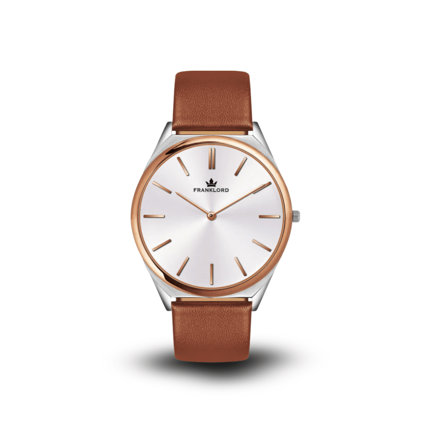 Franklord Swiss UltraThin Series - Platinum Glow | Ultra-Slim 5mm Luxury Watch