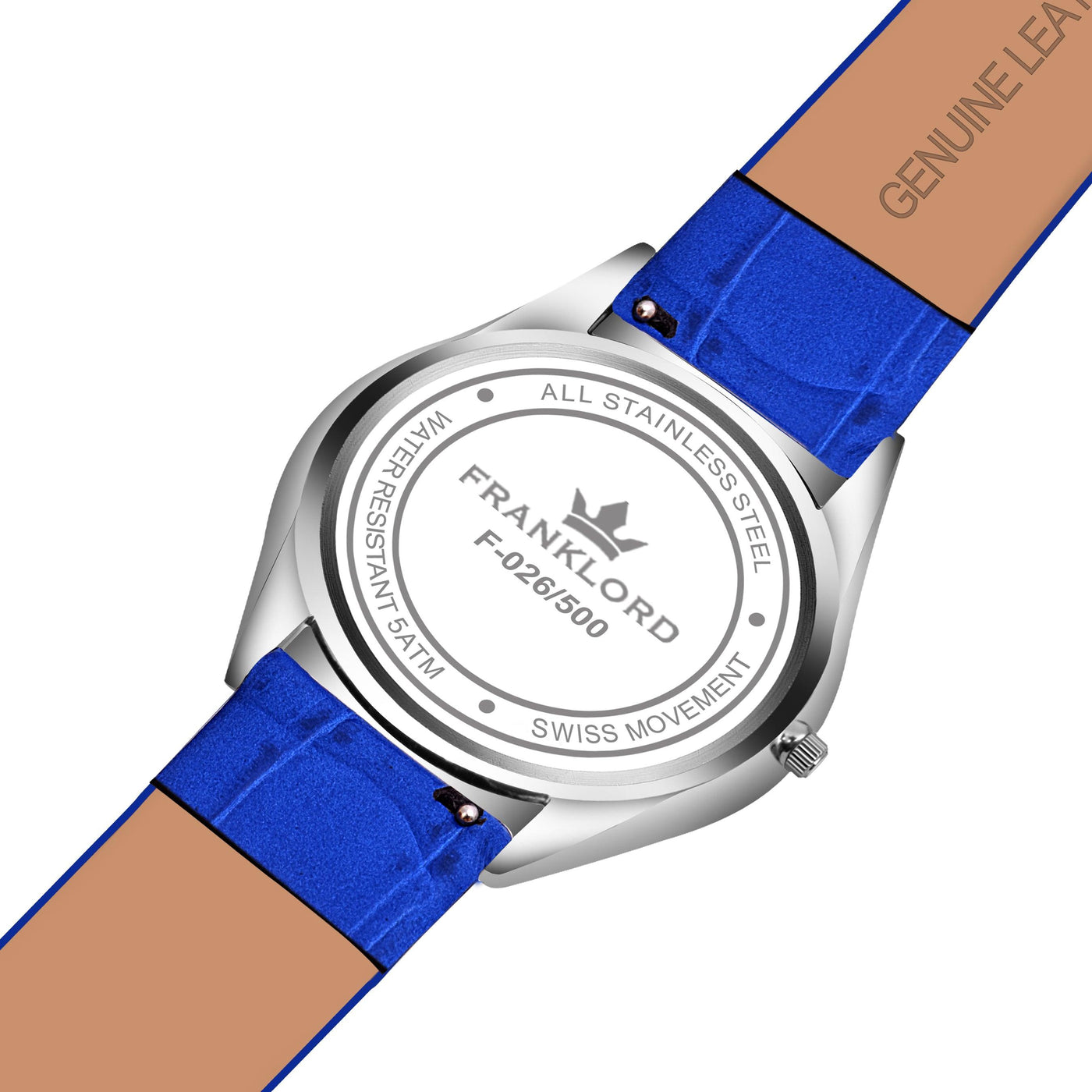 Franklord Swiss UltraThin Series - Frosted Sky | Ultra-Slim 5mm Luxury Watch