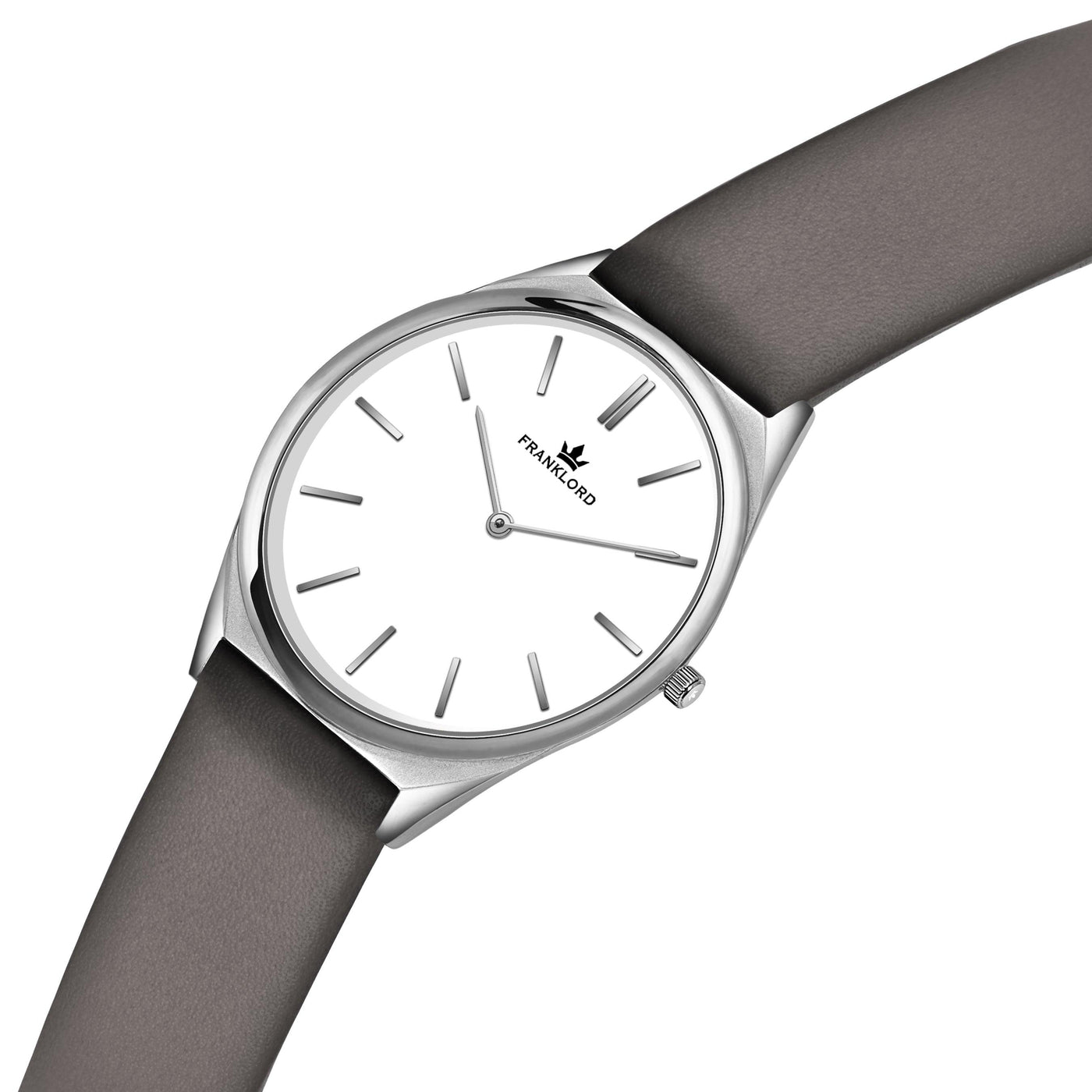 Franklord Swiss UltraThin Series - Moonlight Silver | Ultra-Thin 5mm Luxury Watch