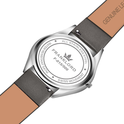 Franklord Swiss UltraThin Series - Moonlight Silver | Ultra-Thin 5mm Luxury Watch