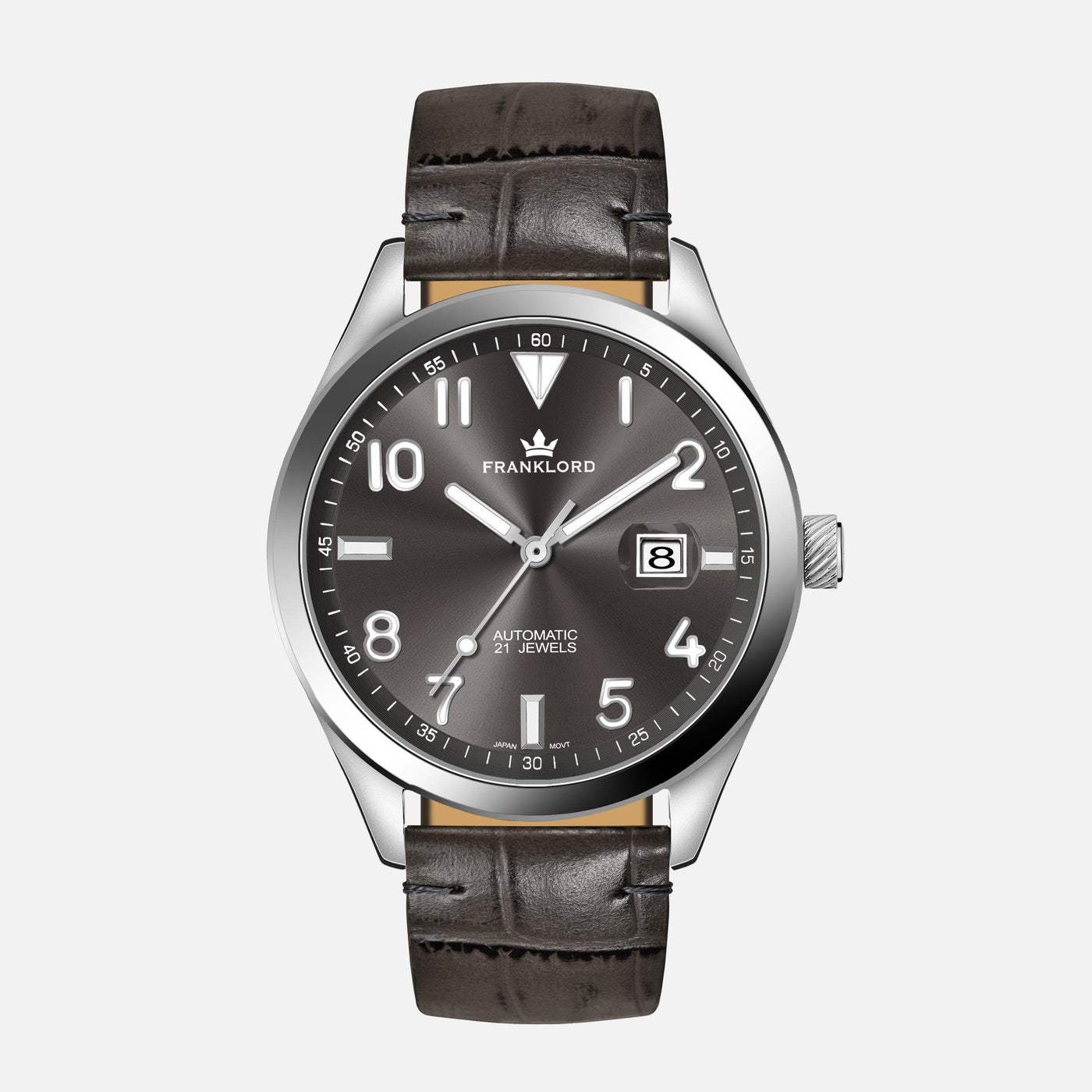 Franklord Regal Sapphire - Eclipse Leather Automatic Watch