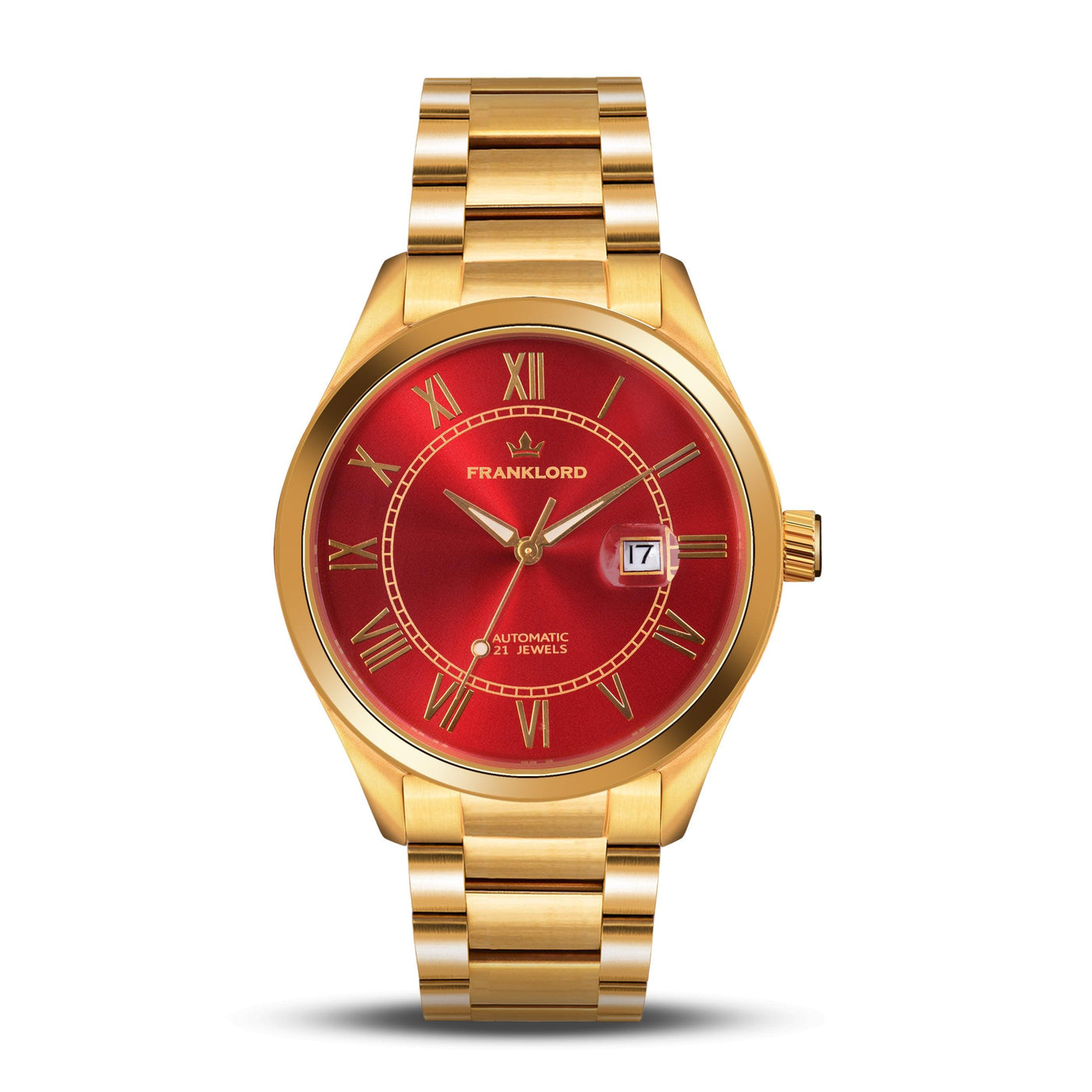 Franklord Regal Sapphire Roman Red | Maha Vastu Timepiece of Energy & Attraction