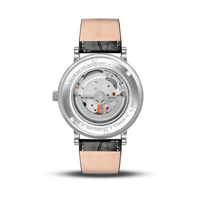 Franklord Heritage Open Heart – Silver Virtue | Classic Silver Dial Automatic Watch for Men