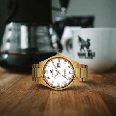 Franklord Regal Sapphire Roman - Imperial Gold | Luxury Automatic Watch