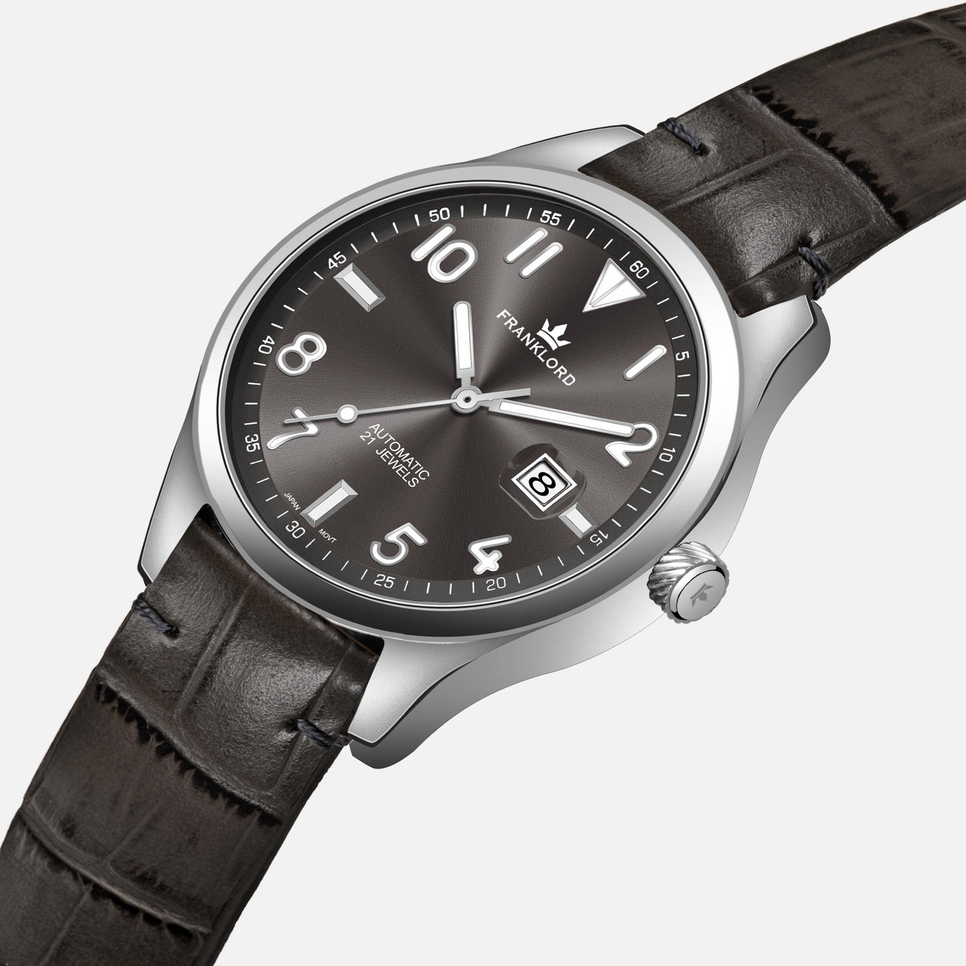 Franklord Regal Sapphire - Eclipse Leather Automatic Watch