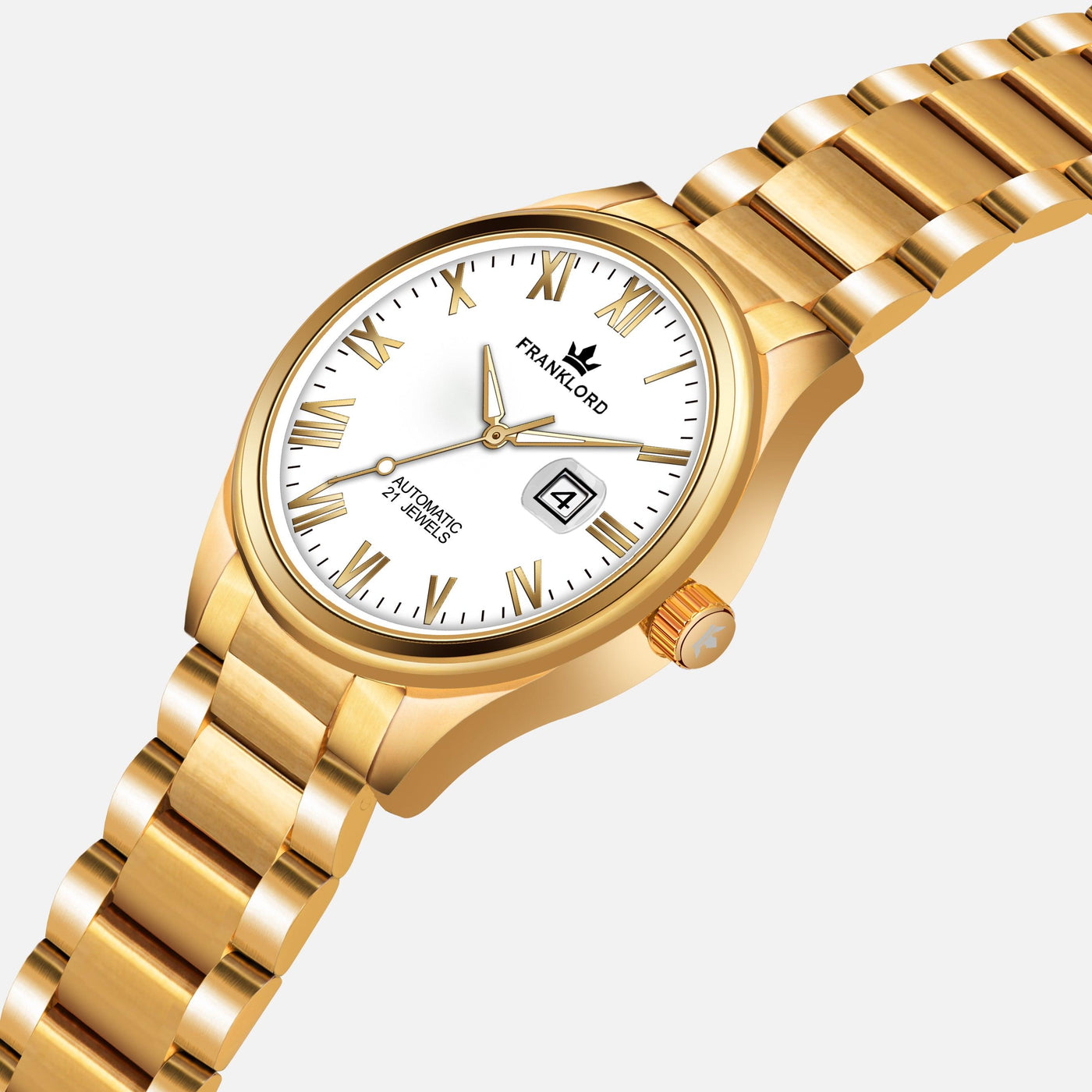 Franklord Regal Sapphire Roman - Imperial Gold | Luxury Automatic Watch