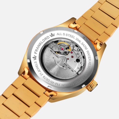 Franklord Regal Sapphire Roman - Imperial Gold | Luxury Automatic Watch
