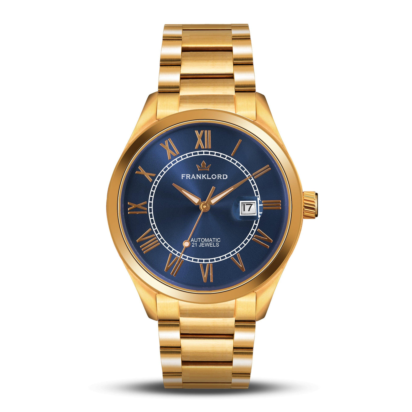 Franklord Regal Sapphire Roman Blue | Maha Vastu-Inspired Timepiece for Vision & Power