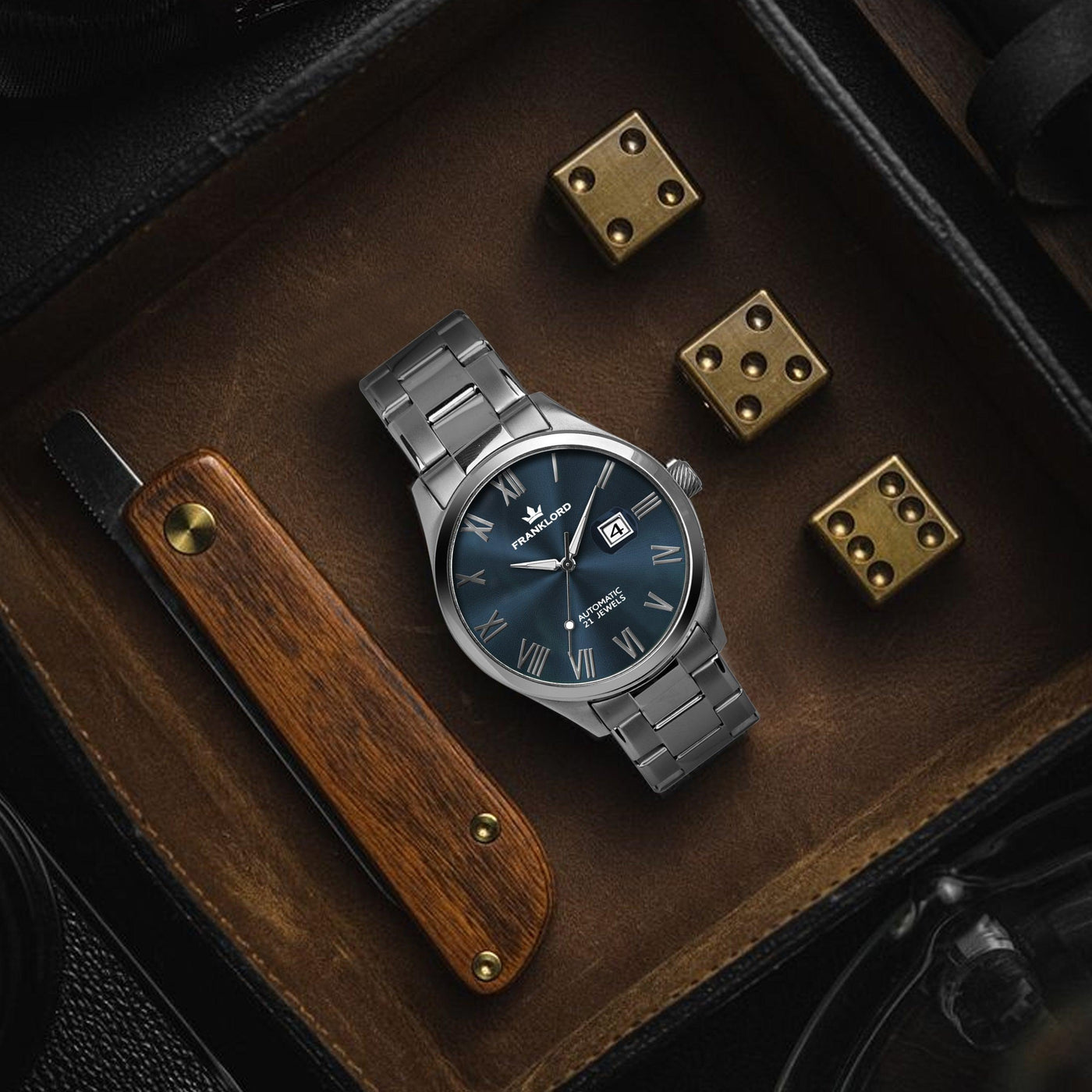 Franklord Regal Sapphire Roman - Eclipse Blue | Luxury Automatic Watch