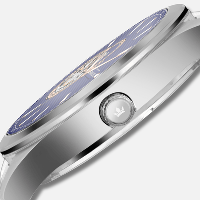 Franklord Regal Sapphire Open Heart - Ocean Steel Luxury Automatic Watch