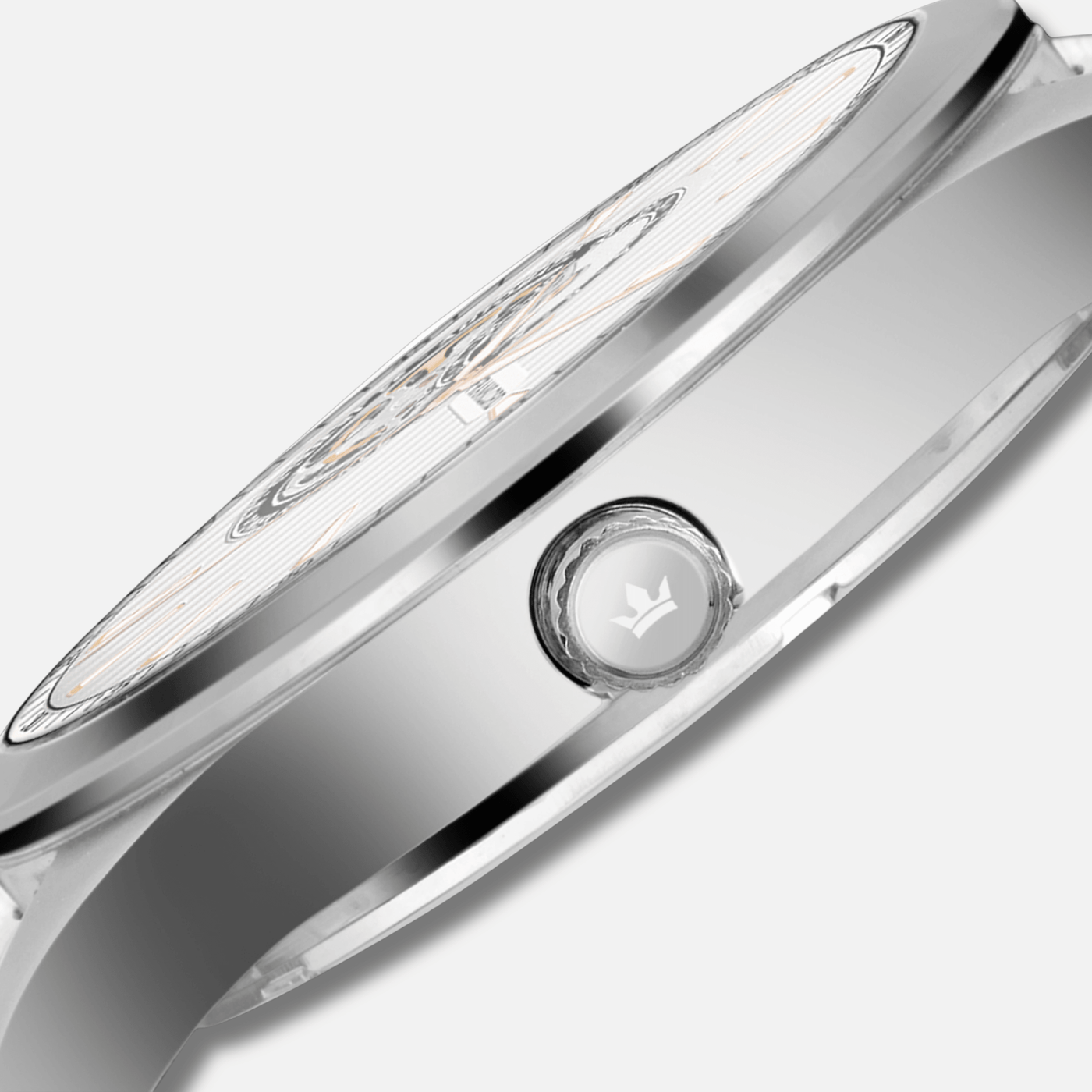 Franklord Regal Sapphire Open Heart - Silver Frost Luxury Automatic Watch