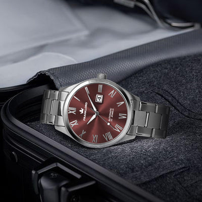Franklord Regal Sapphire Roman - Wine Red | Luxury Automatic Watch