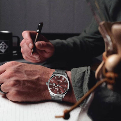 Franklord Regal Sapphire Roman - Wine Red | Luxury Automatic Watch