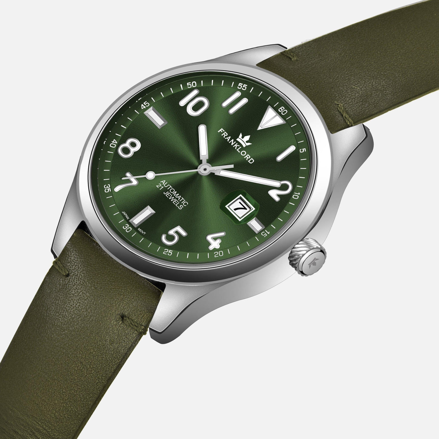 Franklord Regal Sapphire - Emerald Navy Automatic Watch