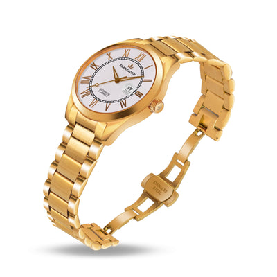 Franklord Regal Sapphire Roman White | Maha Vastu-Inspired Timepiece for Prosperity