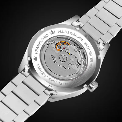 Franklord Diamond Open Heart – Luxury Automatic Watch for Men