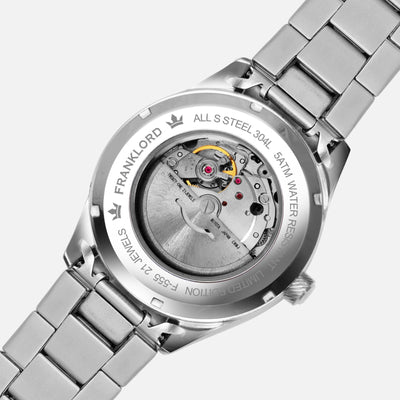 Franklord Regal Sapphire Roman - Wine Red | Luxury Automatic Watch