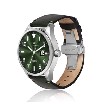 Franklord Regal Sapphire - Emerald Navy Automatic Watch
