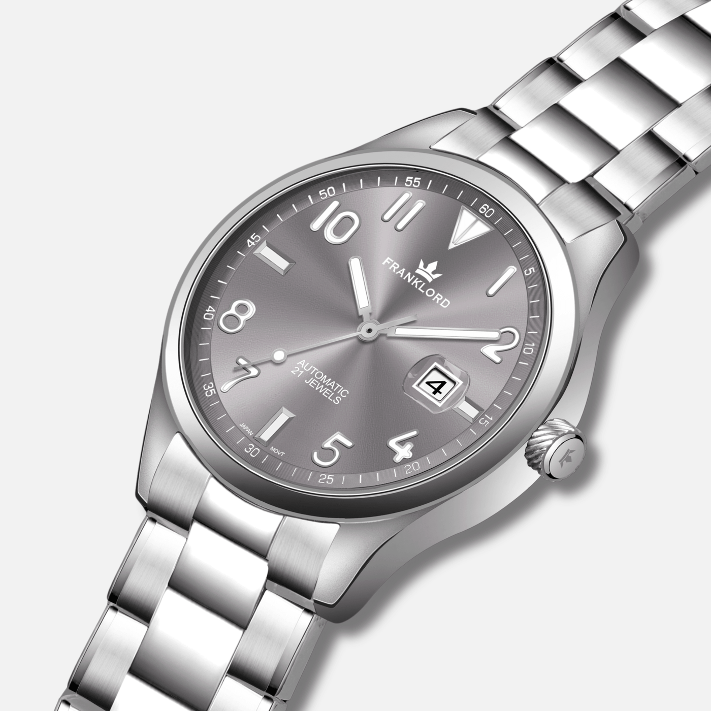Franklord Regal Sapphire Legacy Steel - Platinum Mist Luxury Automatic Watch