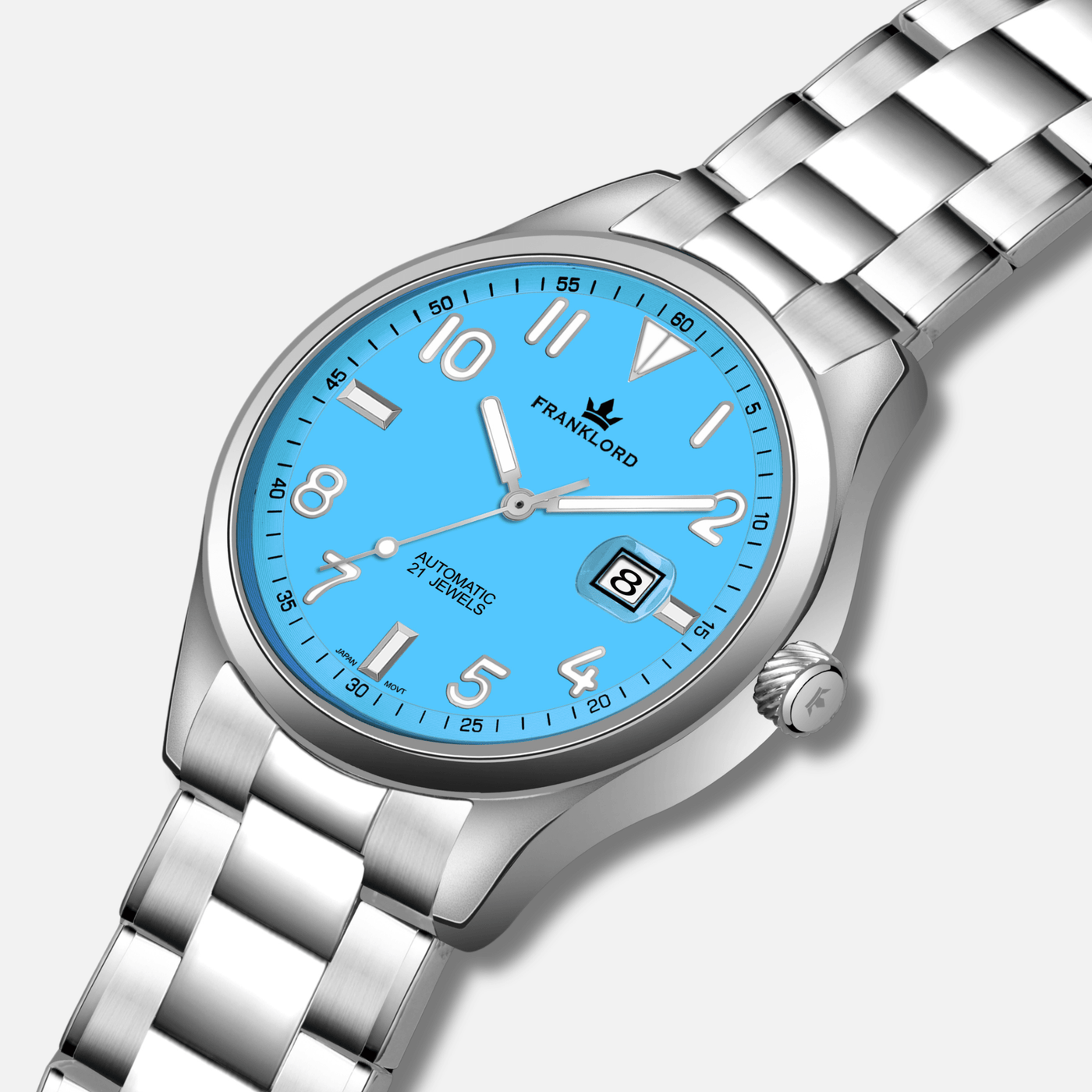 Franklord Regal Sapphire Legacy Steel - Tiffany Blue Luxury Automatic Watch