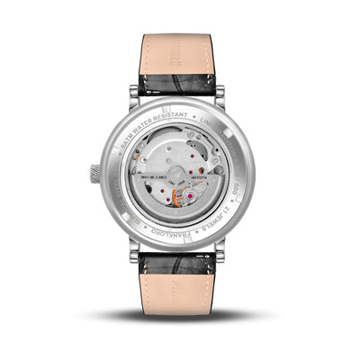 Franklord Heritage Open Heart – Black Shadow | Men’s Black Dial Automatic Watch
