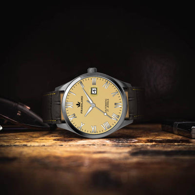 Franklord Regal Sapphire Roman - Amber Horizon | Luxury Automatic Watch