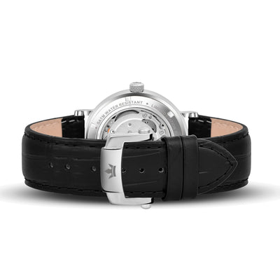 Franklord Heritage Open Heart – Black Shadow | Men’s Black Dial Automatic Watch