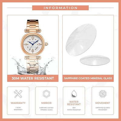 FLAIR Rose Gold Women Watch