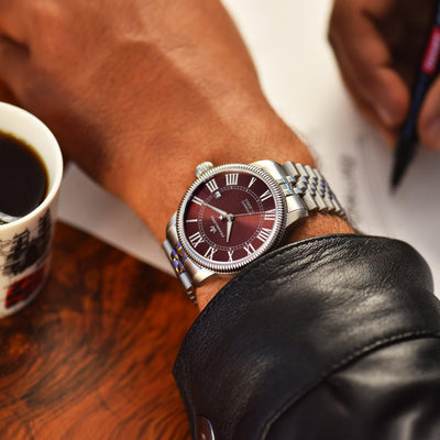 Franklord Majestic Aura – Ruby Glow | Luxury Automatic Watch