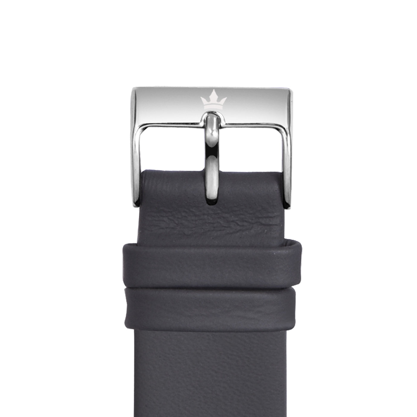 Franklord Dark Grey 20mm Genuine Leather Watch Strap – Minimalist Matte Quick Release Band