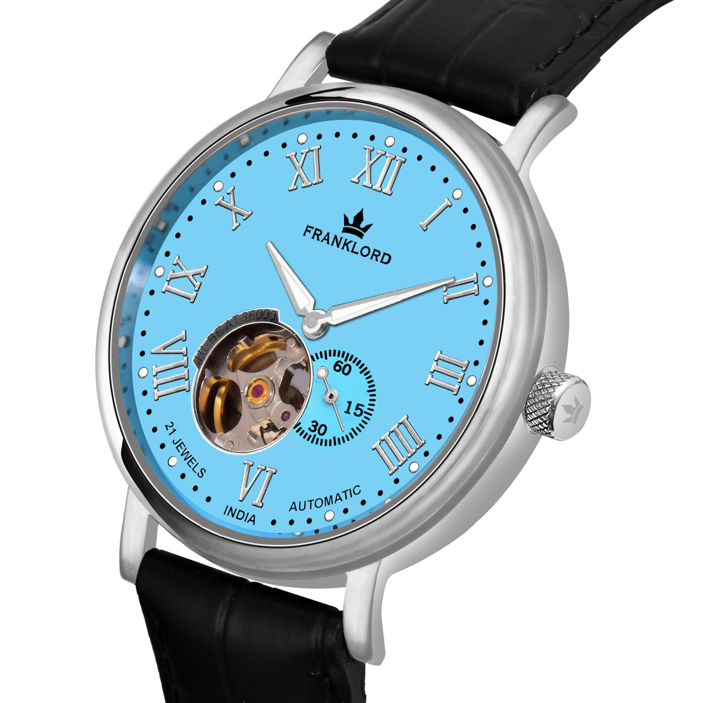 Franklord Heritage Open Heart – Tiffany Luxe | Men's Automatic Watch with Tiffany Dial