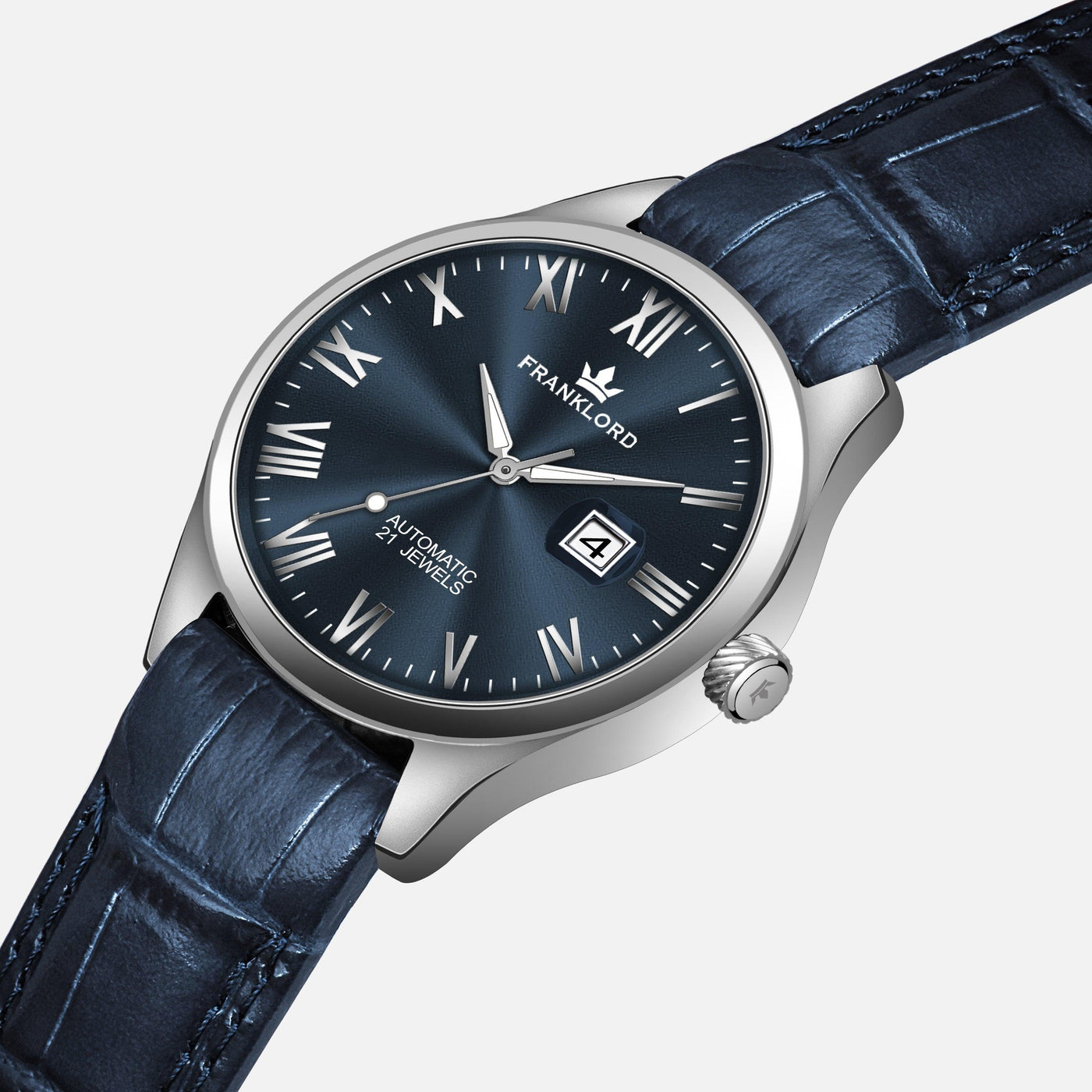 Franklord Regal Sapphire Roman - Midnight Crest | Luxury Automatic Watch