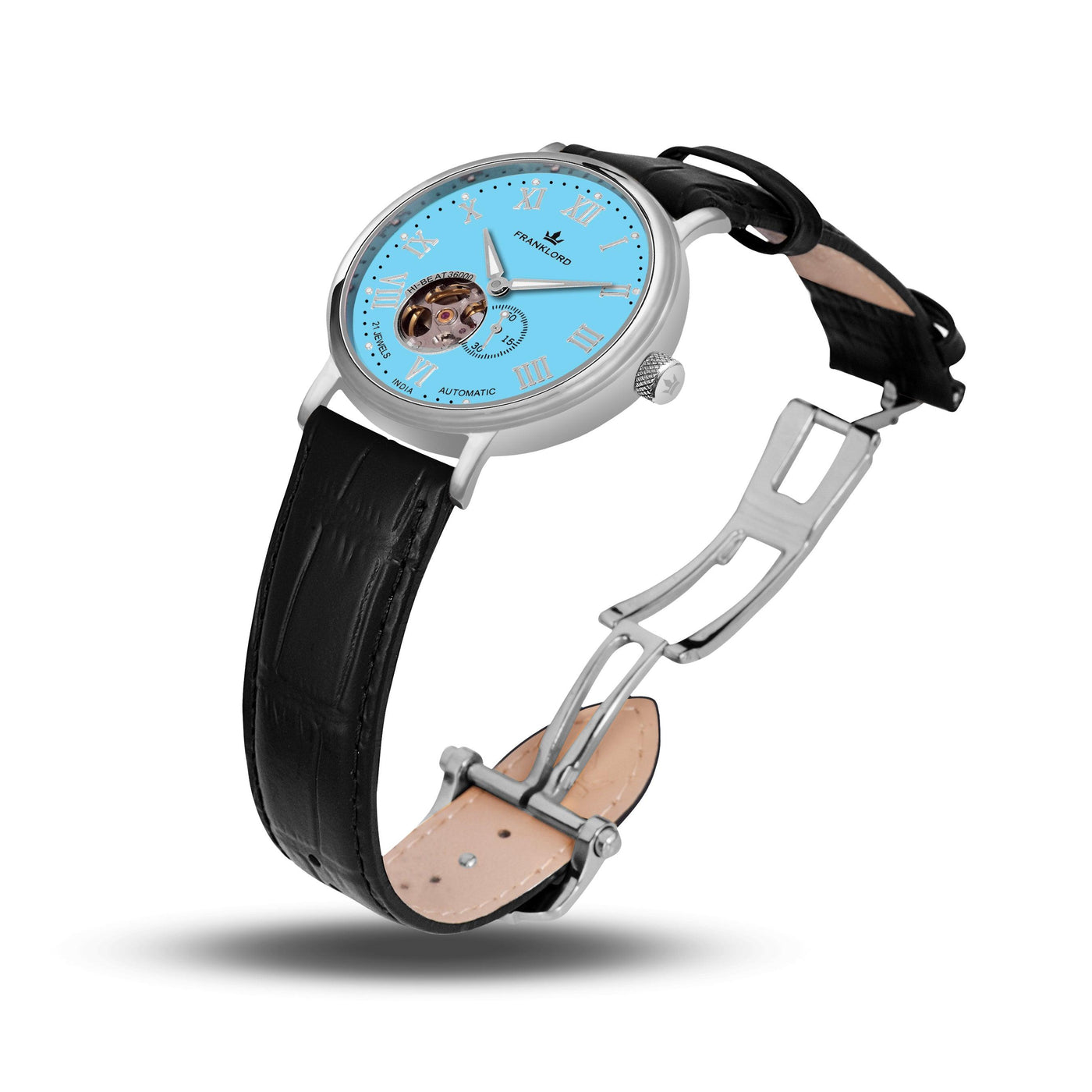 Franklord Heritage Open Heart – Tiffany Luxe | Men's Automatic Watch with Tiffany Dial